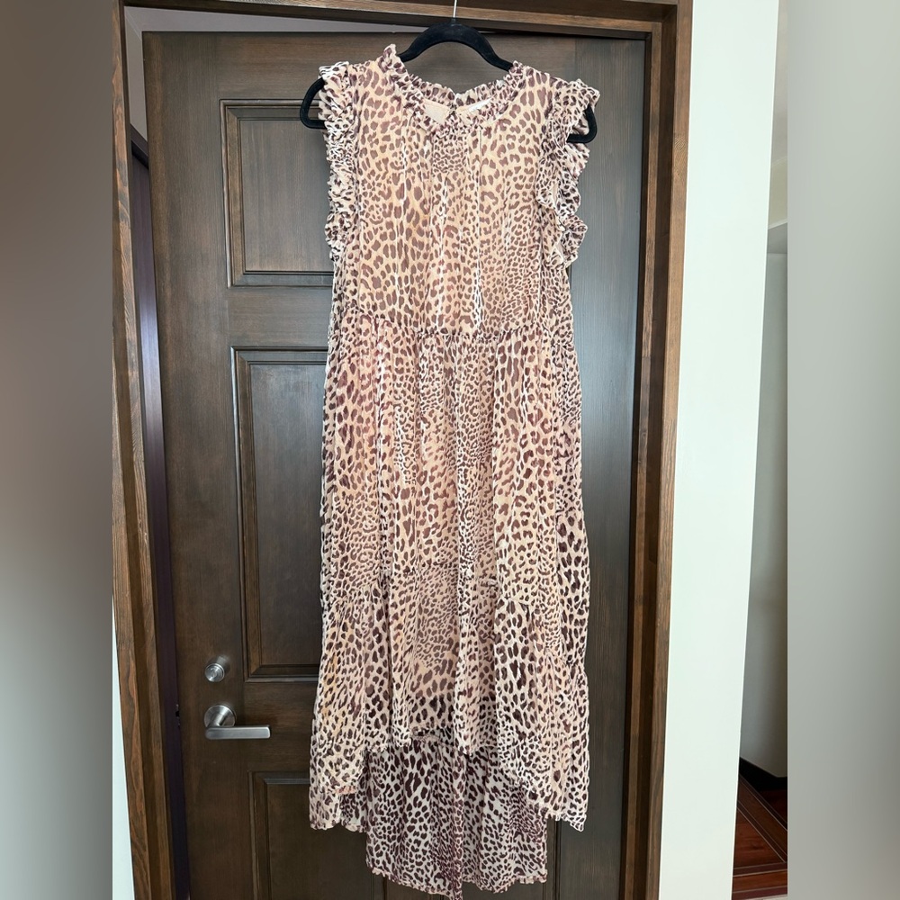 Karlie Leopard Print Dress, L